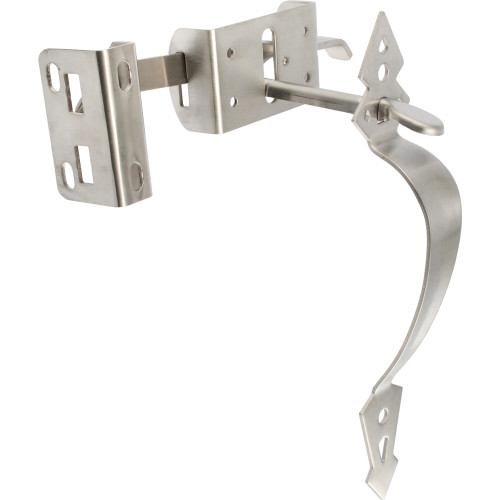 Hardware Essentials Stainless Steel Heavy Duty Ornamental Thumb Latch - In-Swinging & Out-Swinging Gates up to 3
