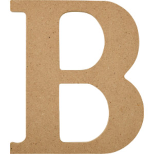 MDF Letter, B, 5 Inch