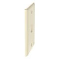 NetKey® Flush Mount Keystone Faceplate, 1-Port, Electric Ivory