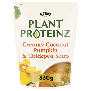  Heinz® Plant Proteinz™ Creamy Coconut Pumpkin & Chickpea Soup 330g 