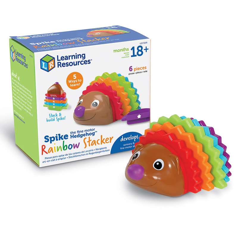 Spike the Fine Motor Hedgehog® Rainbow Stackers
