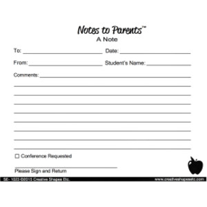 Notes to Parents&trade;, Blank Note