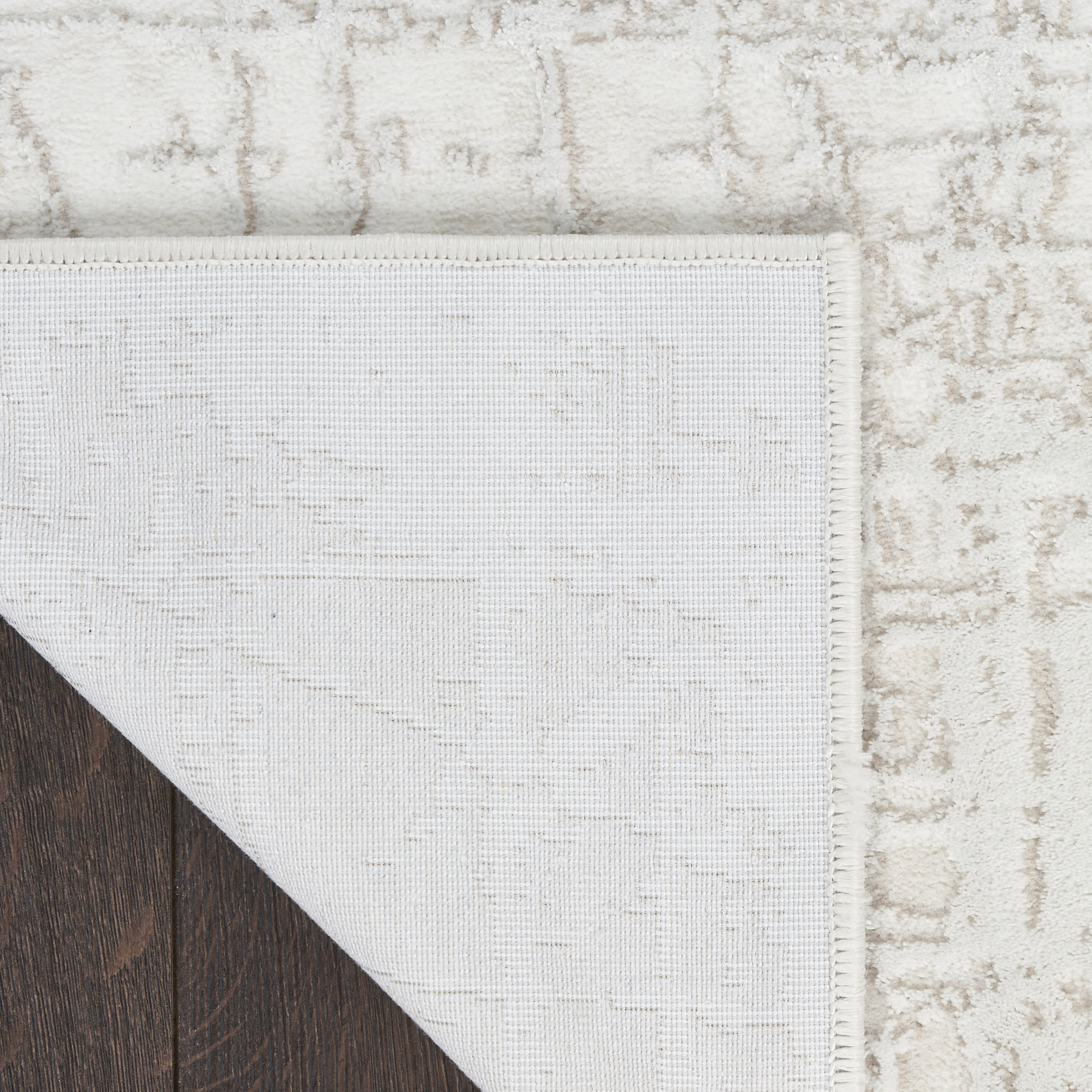 Nourison Home Texture 7'10" x 9'10" Ivory Grey Modern Indoor Rug