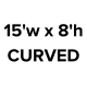 15'w x 8'h Curved