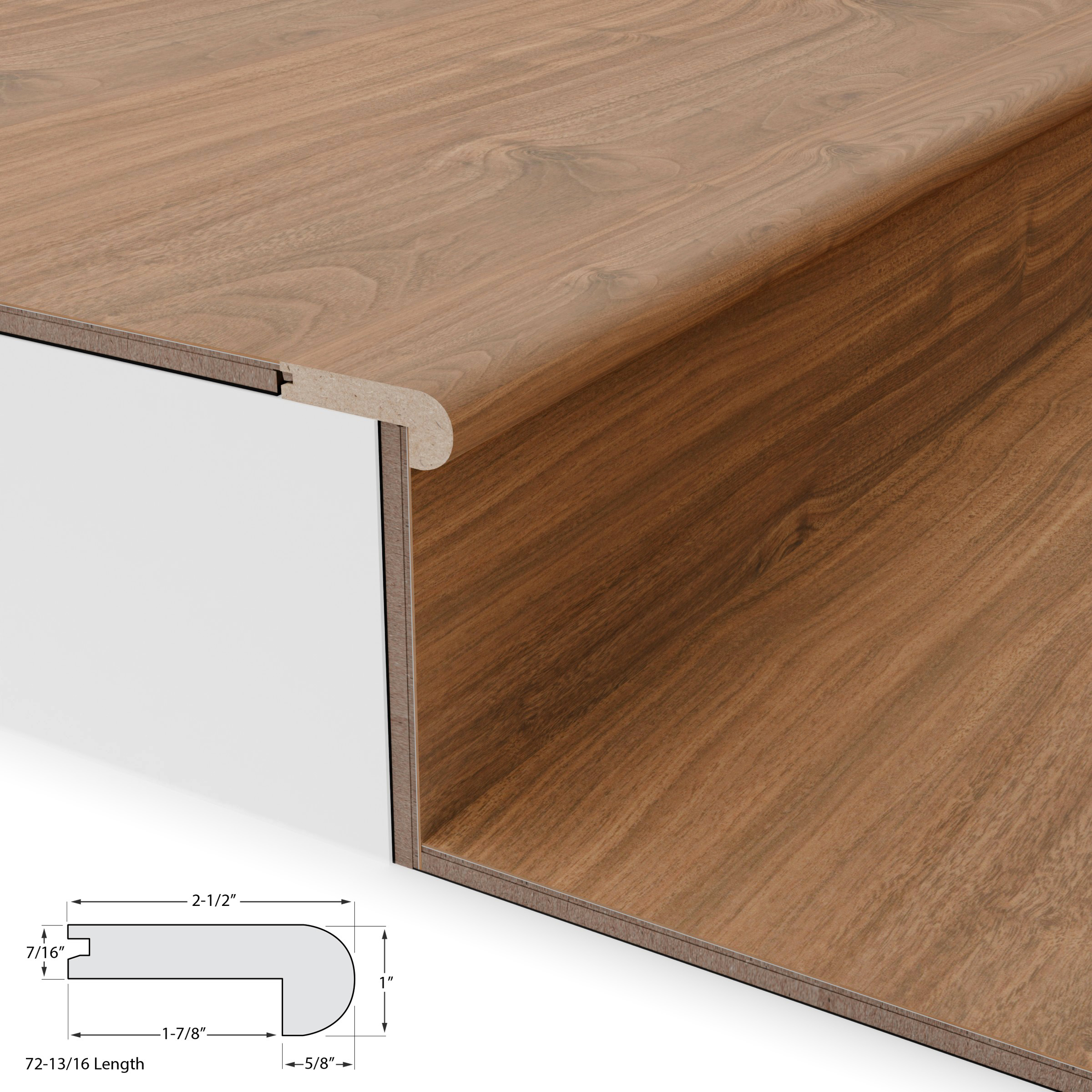 Wharf Walk Stair Nosing Flush 12mm view 3