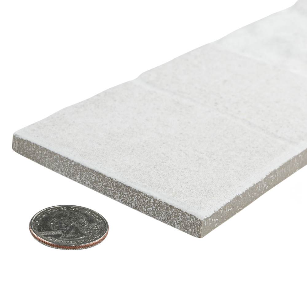 Blend White 3-1/4 in. x 17-1/2 in. Porcelain Wall Tile