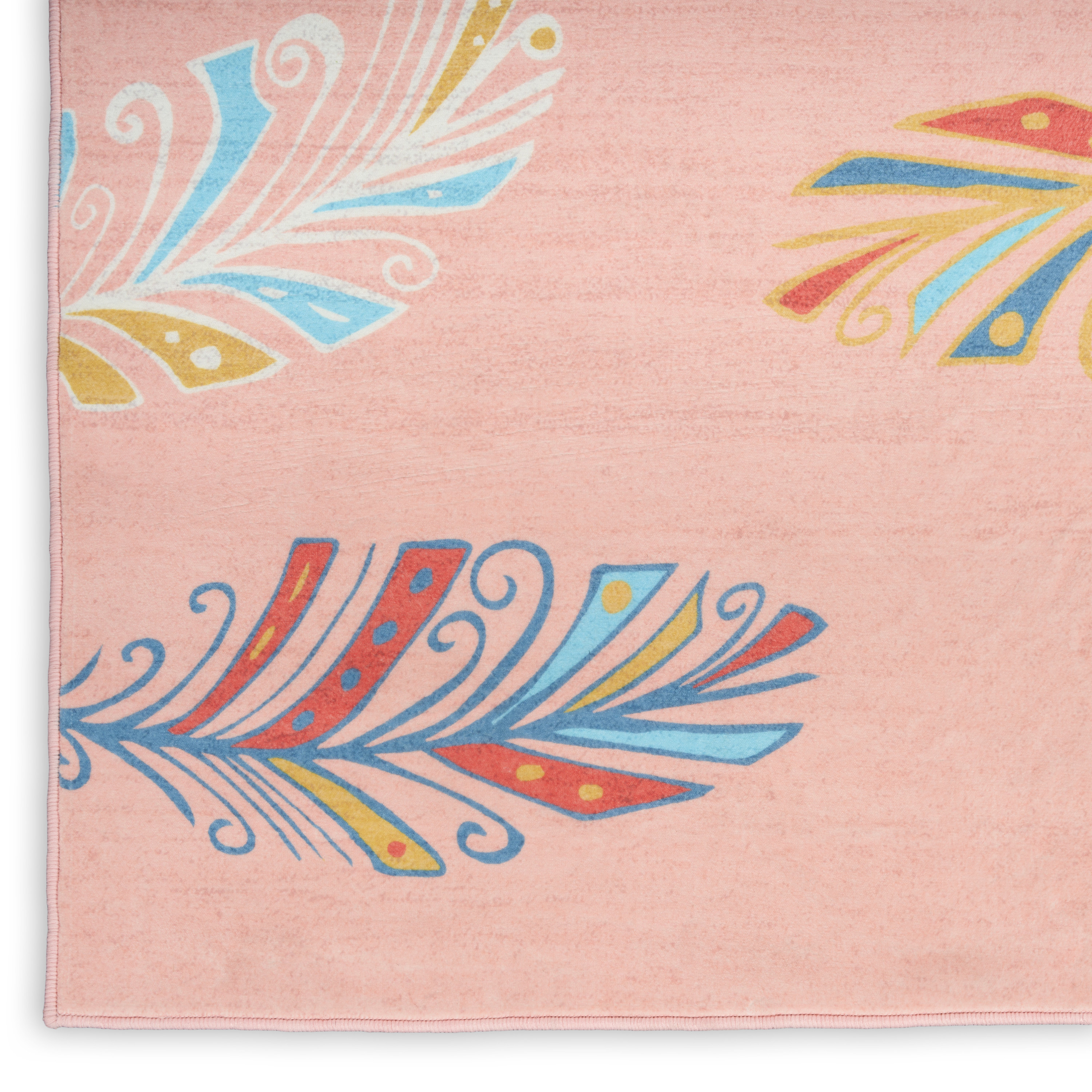 Nourison Imagination 3'5" x 5' Pink Multicolor Kids Indoor Rug