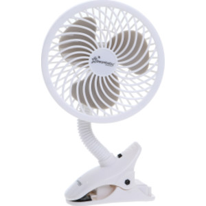EZY-Fit Deluxe Clip-On Stroller Fan, White