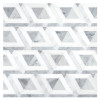 Pietra Visivo Collection Bianco Dolomiti Select Polished, Italian Carrara Light Select Polished, And Italian Carrara Dark Select Polished 11×9 Winnon Way Mosaic Polished
