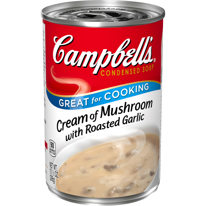 Cream of Mushroom with Roasted Garlic Soup