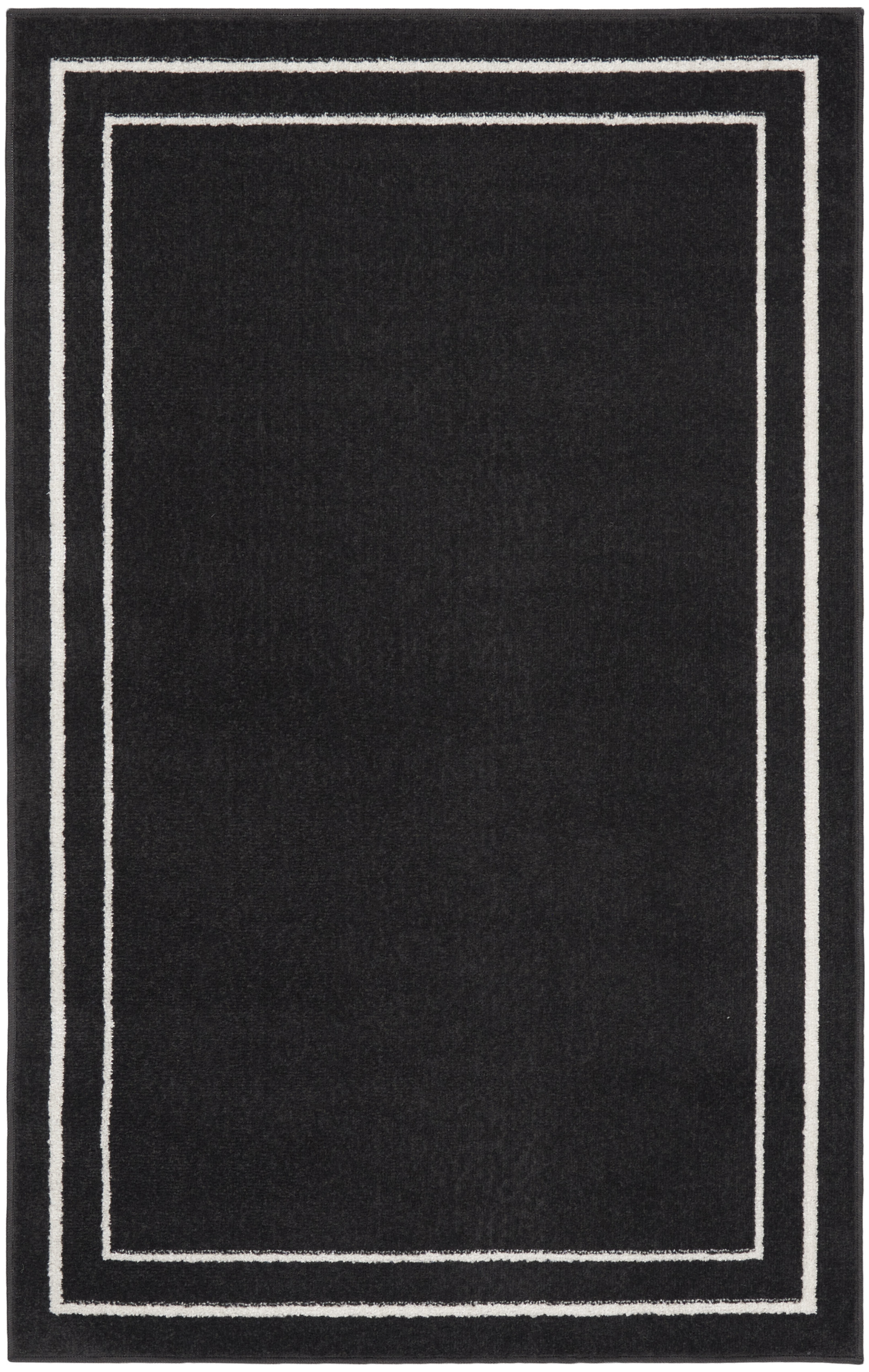 Nourison Nourison Essentials 2' x 4' Black Ivory Contemporary Rug