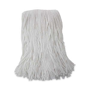 Boardwalk, Value Standard Rayon Cut-End Wet Mop Head with 1" Headband, 16 oz, White