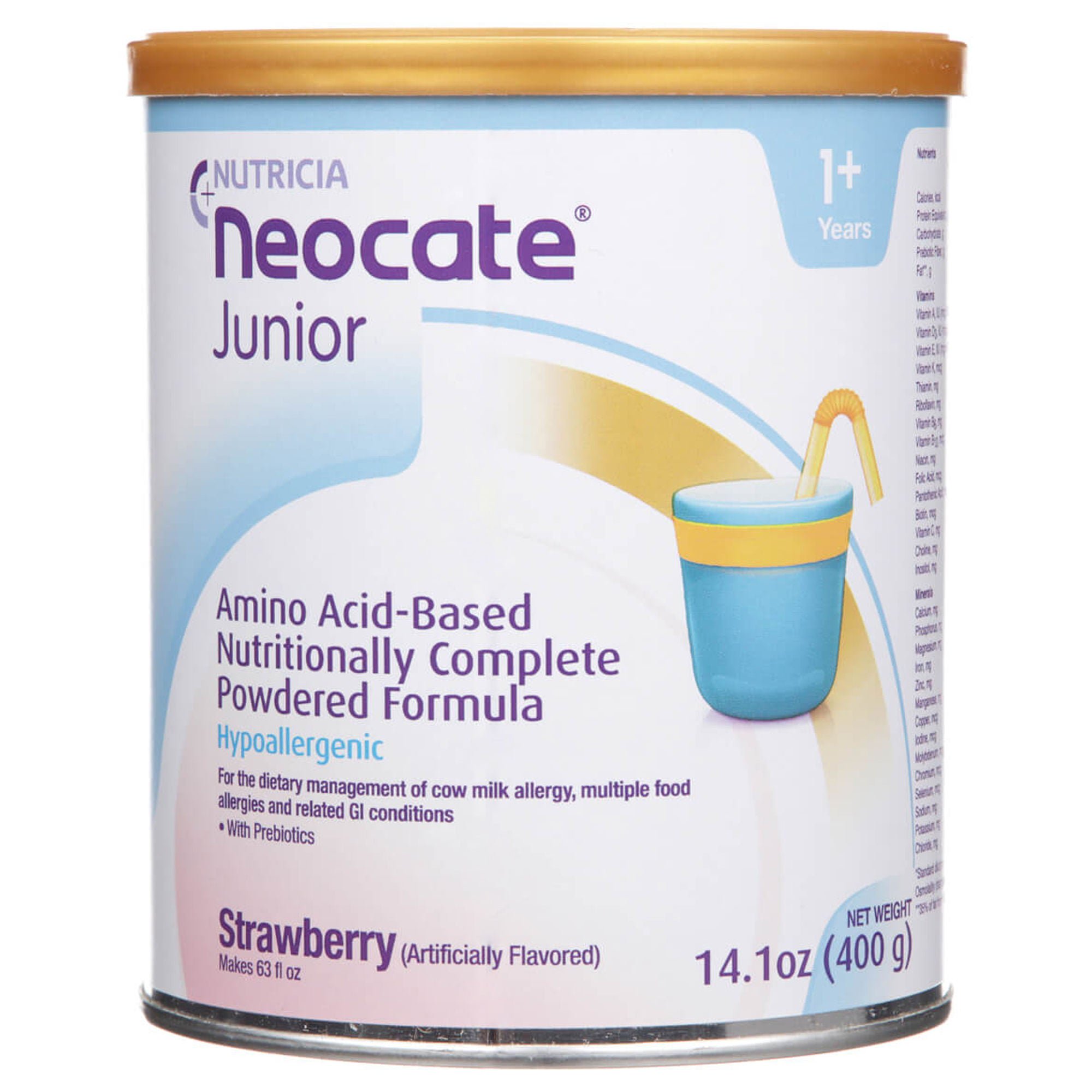 Neocate® Junior with Prebiotics Amino Acid–Based Powdered Formula, Strawberry