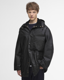 Barbour for Margaret Howell Waxed Parka Black