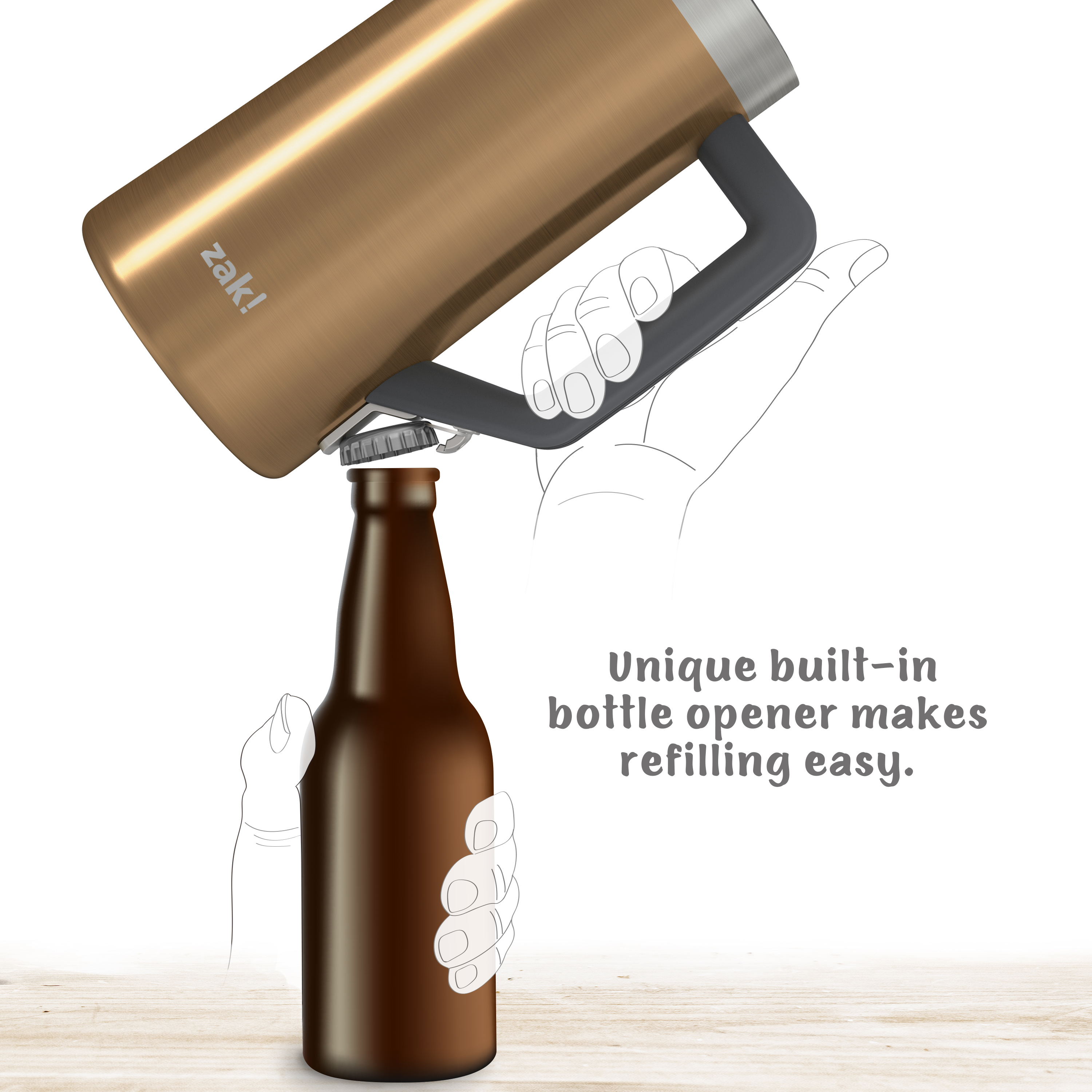 Creston 25 ounce Vacuum Insulated Stainless Steel Tumbler, Copper slideshow image 5 Creston 25 ounce Vacuum Insulated Stainless Steel Tumbler, Copper slideshow image 5