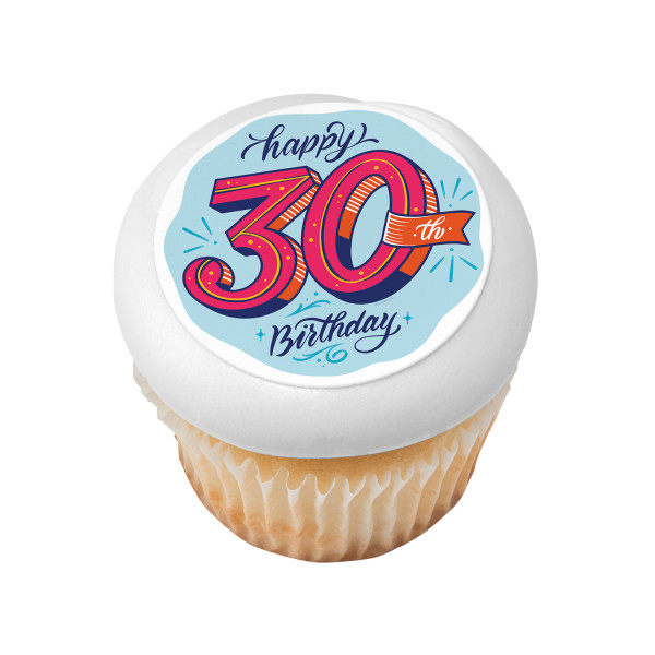 30th Birthday PhotoCake® Edible Image®