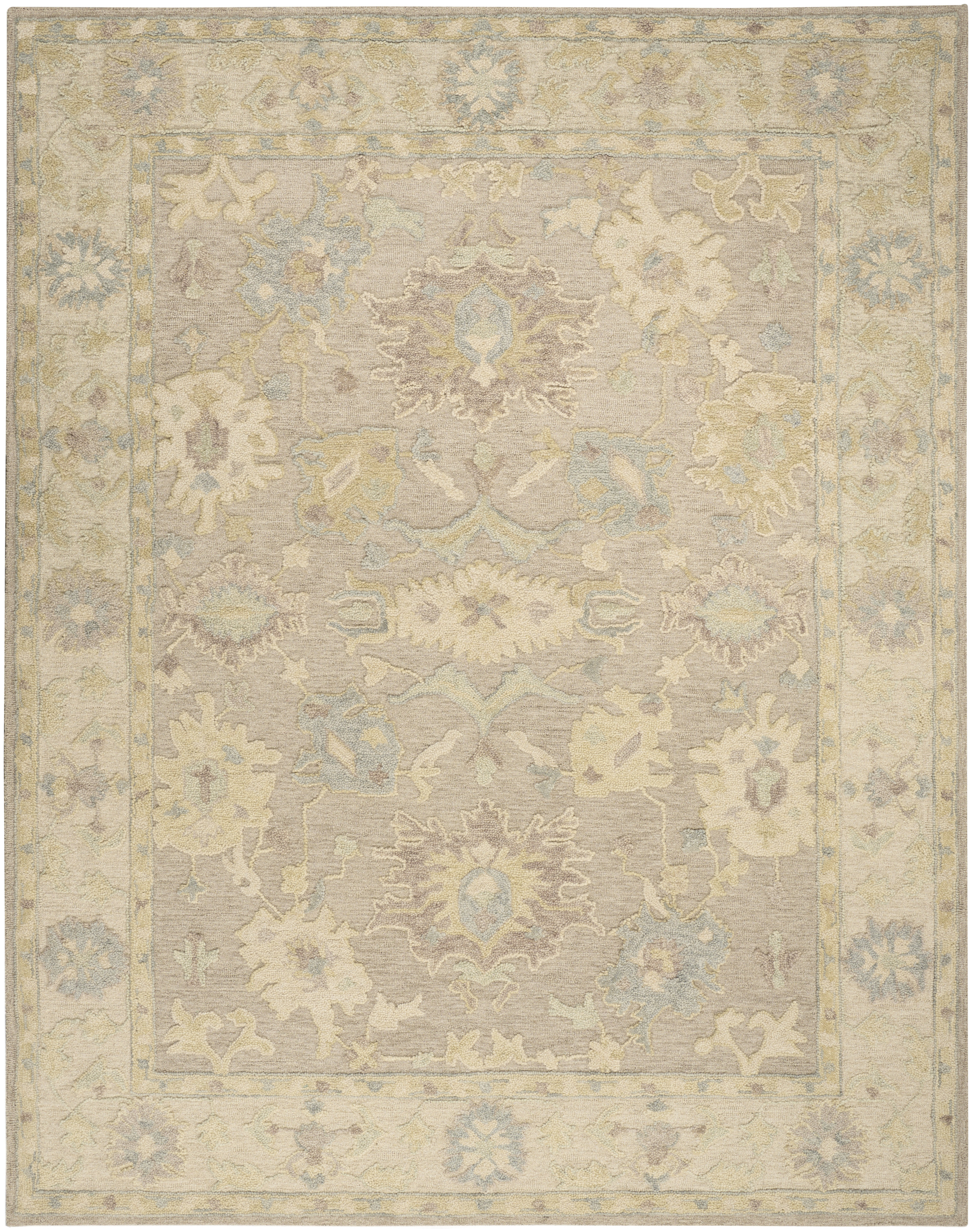 Nourison Maison 5'9" x 8'9" Taupe Ivory Vintage Indoor Rug