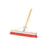 Carlisle, Flo-Pac, 24in, Sweep With Steel Scraper Blade, Polypropylene Bristles, Orange