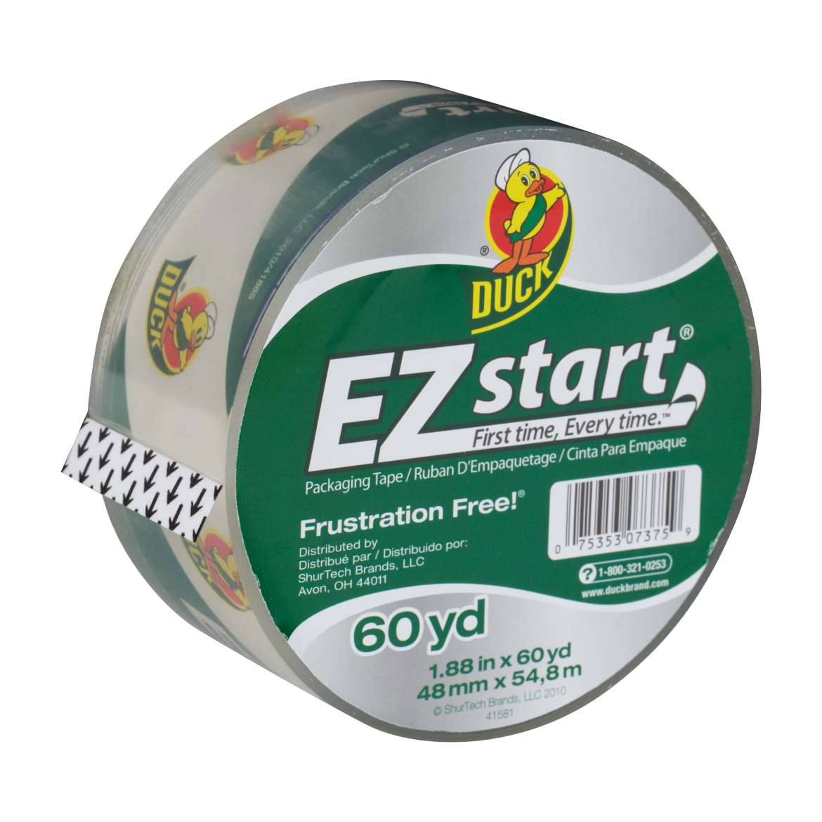 EZ Start® Packaging Tape - Clear, 1.88 in. x 60 yd. Image