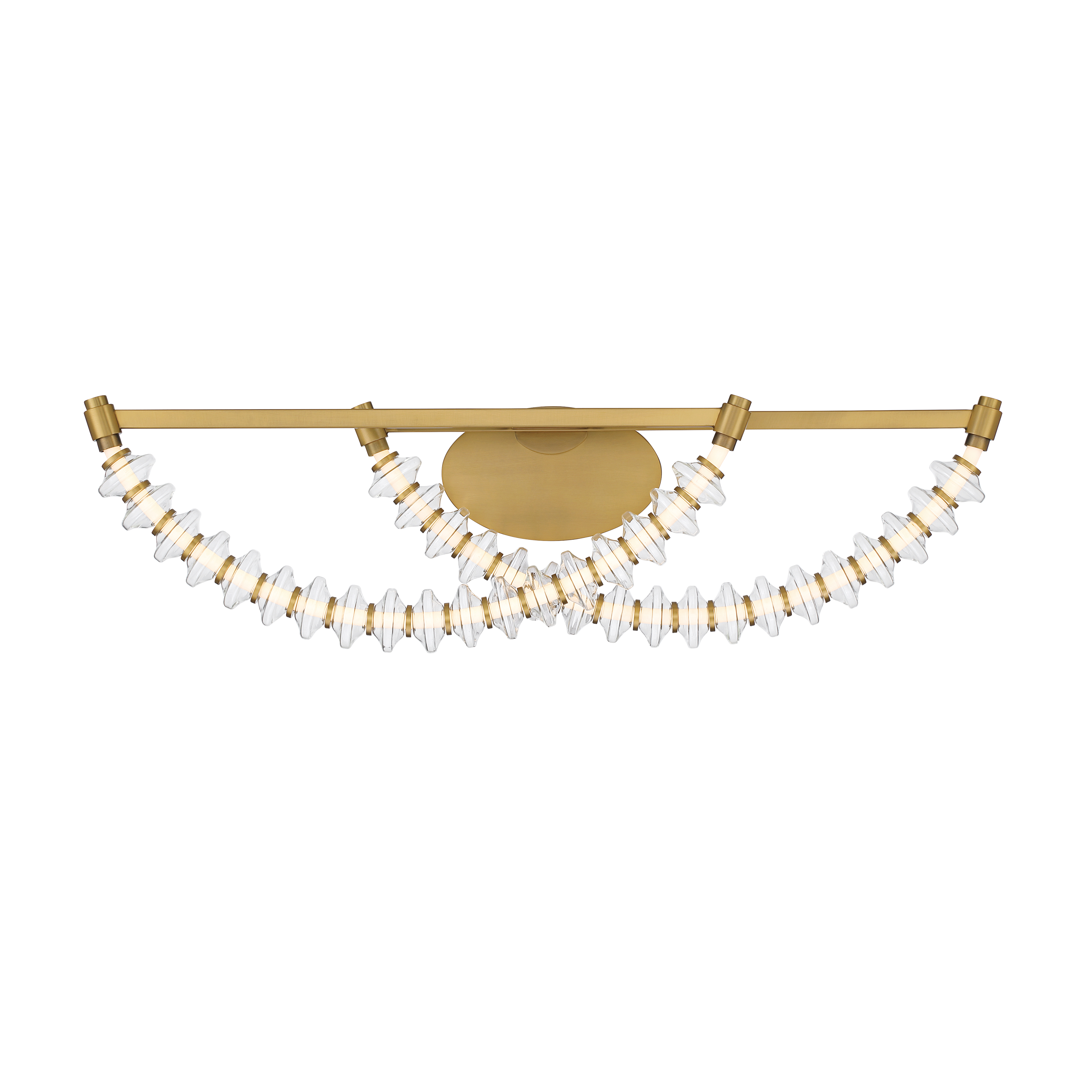 LED Vanity - Legacy Brass with Clear Glass - alternate view