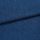Blue textured upholstery fabric (tight weave) folded across the frame, showing a horizontal crease; close-up studio-lit view emphasizing coarse threads and uniform deep-blue color.