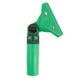 Unger, ErgoTec® SwivelLoc 30° Angled, Squeegee Handle, 4.5", Plastic, Green