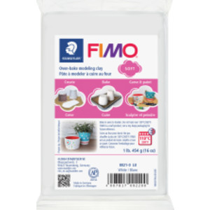 FIMO&reg; Soft Modeling Clay, 1 lb (454 g) Block, White