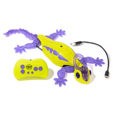 HEX BOTS Wall Crawler Chameleon RC Robot (Purple/Green)