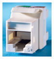 TechChoice® Cat 5e Keystone Jack Fog White