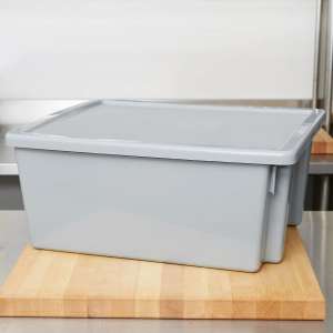 Rubbermaid Commercial, Palletote, 23.8" X 19.8" Lid For Stackable Nestable Container, Gray