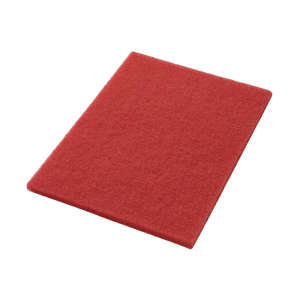 Hillyard, Trident® Buffing Rectangular Floor Pad, 14"x28, Red