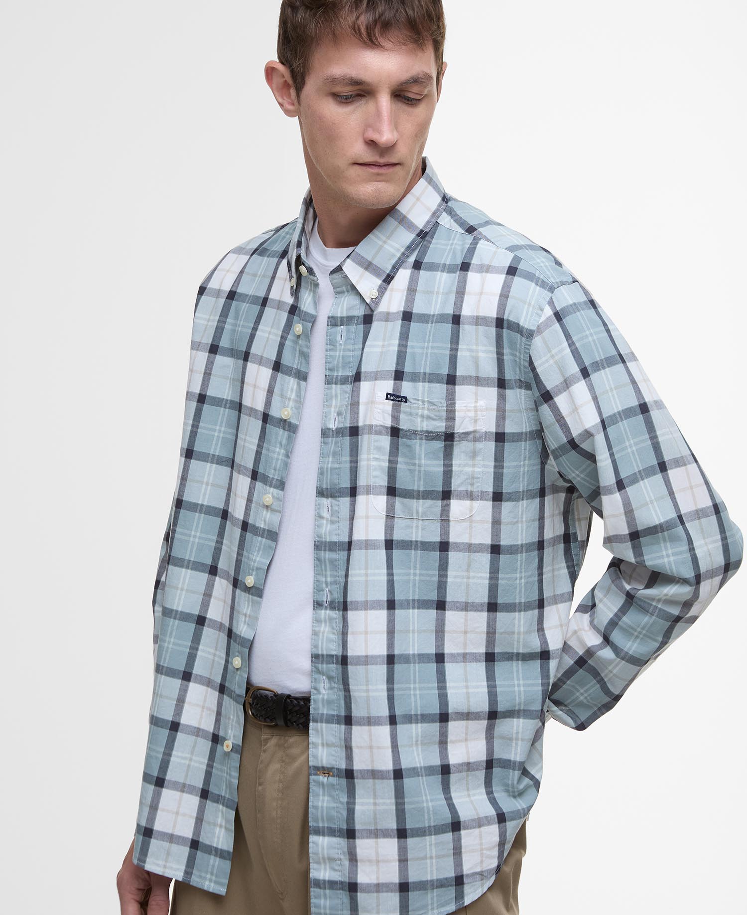 Laggon Tartan Relaxed Long-Sleeved Shirt image number 3