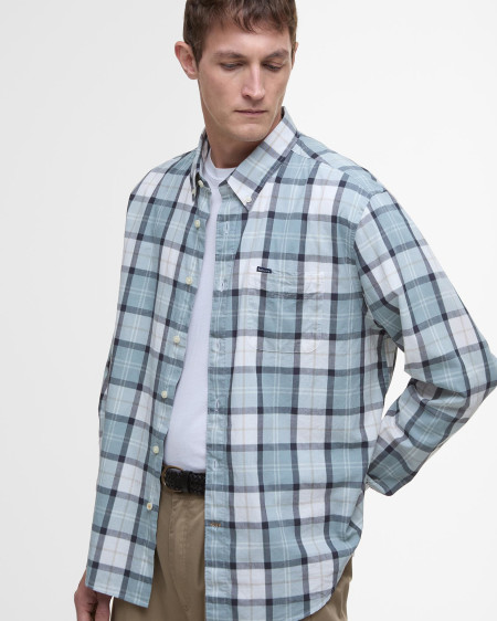 Laggon Tartan Relaxed Long-Sleeved Shirt