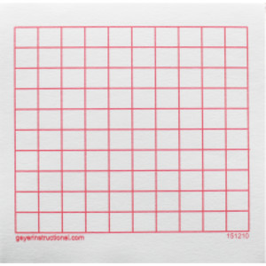 Graphing 3M Post-it&reg; Notes,10 x 10 Grid, 4 Pads