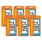 TREND Division 0-12 Pocket Flash Cards, 6 Packs T-23018-6