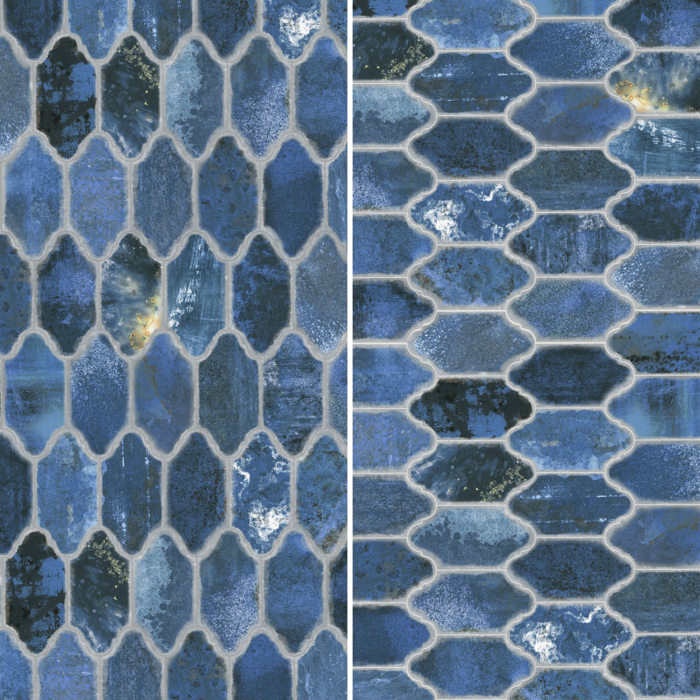 Sample – Dorne Provenzal Blue Porcelain Floor and Wall Tile