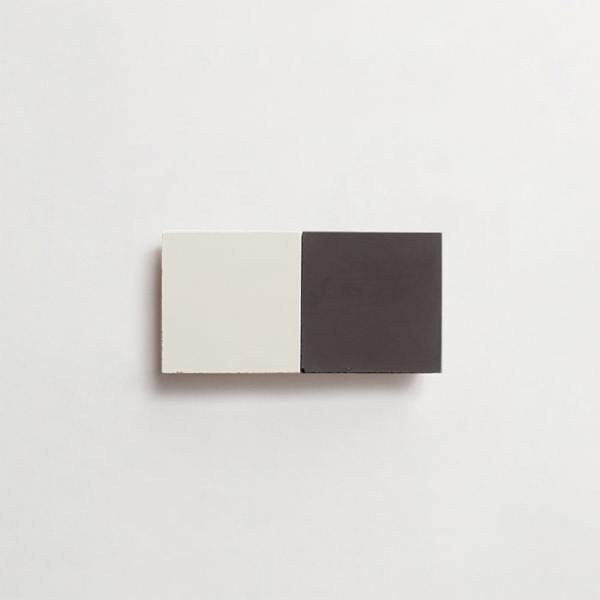 cement: mythology checkerboard | dartmoor | baguette | matte | duo | paste + charcoal | sample 