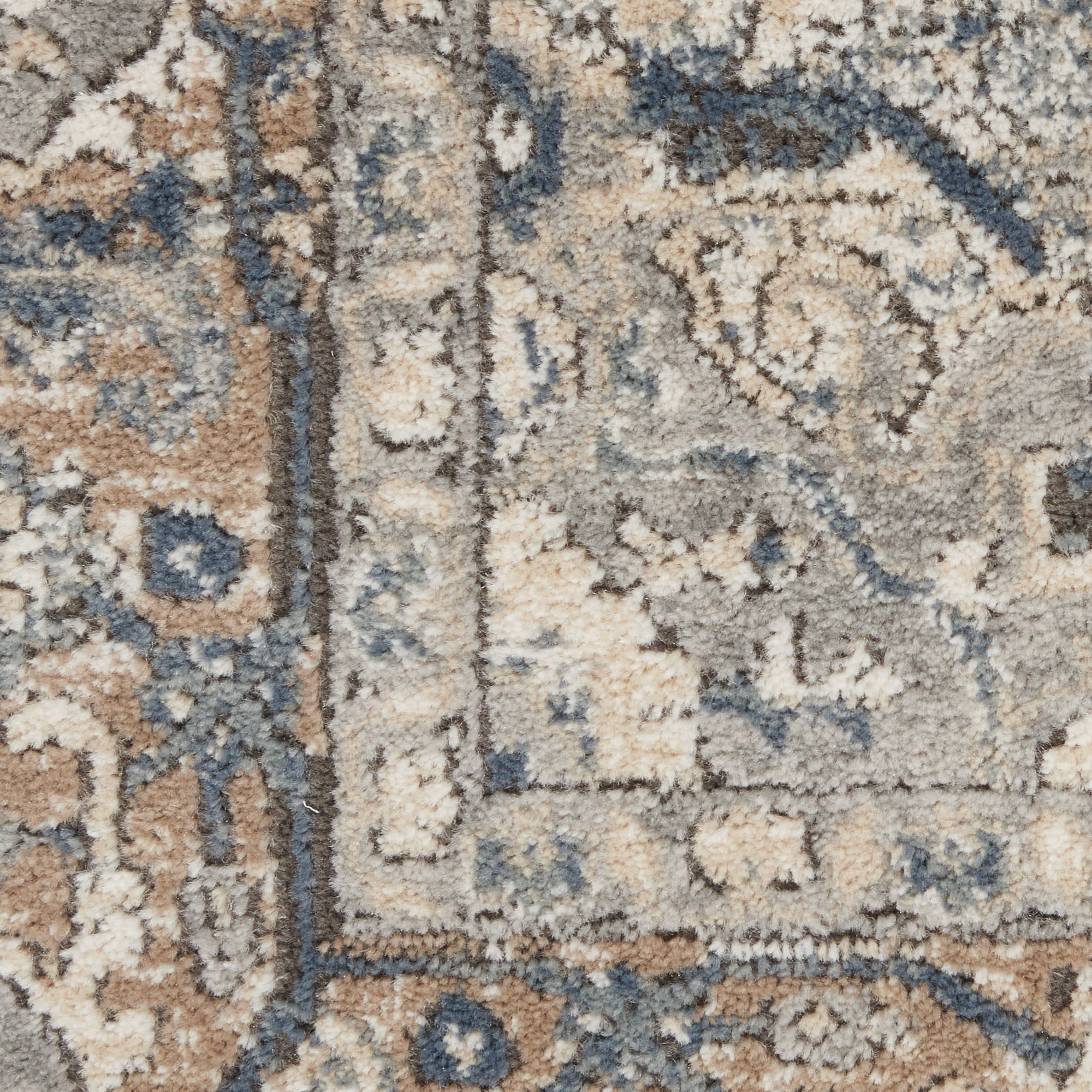 Nourison Quarry 6' x 9' Ivory Grey Farmhouse Indoor Rug