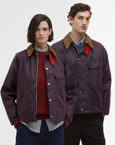Paul Smith loves Barbour Transport Waxed Jacket Grape