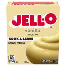 JELL-O Cook & Serve Vanilla Pudding & Pie Filling, 3 oz Box