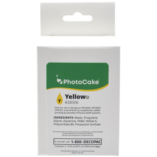 Epson "U" Series Cartridge - Yellow - Epson WF-2830U, WF-2850U, XP-4100U, XP-4105U - Red 3 Free PhotoCake® Ink