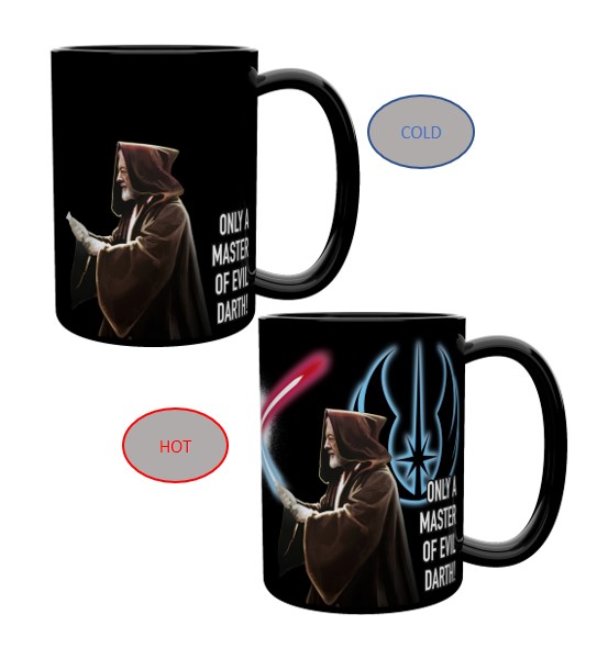 Star Wars 15 ounce Coffee Mug and Spoon, Darth Vader & Obi-Wan Kenobi slideshow image 3 Star Wars 15 ounce Coffee Mug and Spoon, Darth Vader & Obi-Wan Kenobi slideshow image 3