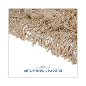 Boardwalk, Industrial Hygrade Cotton Dust Mop Head, 18"W, White