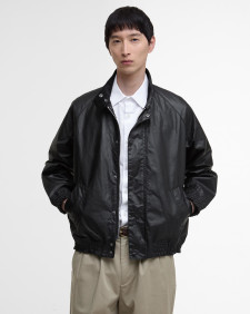 Blouson Transport Waxed Jacket Black