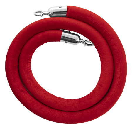 US Weight Accessory Rope - Red with Chrome Belt Ends 1