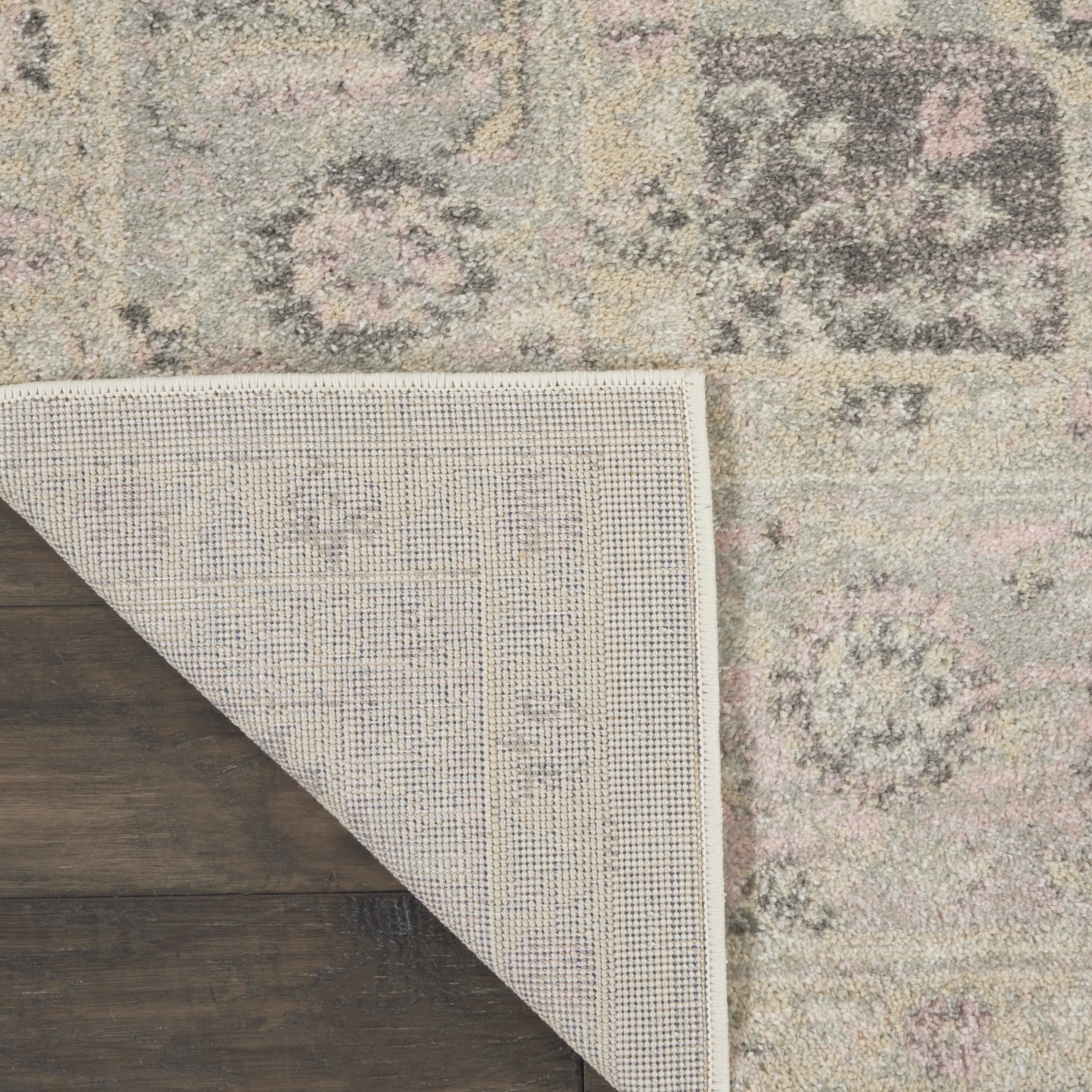 Nourison Tranquil 8'10" x 11'10" Ivory Pink Vintage Indoor Rug