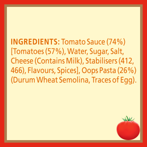  Heinz® Oop's® Pasta in Tomato Sauce 220g 