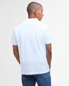 Premium Tartan Pique Polo Shirt Classic White