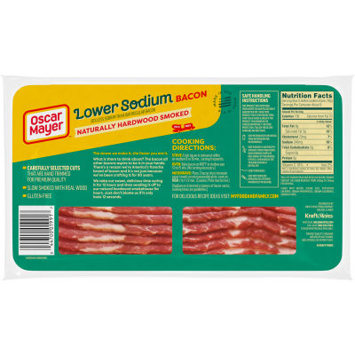 Oscar Mayer Naturally Hardwood Smoked Bacon 30% Lower Sodium, 16 oz Pack