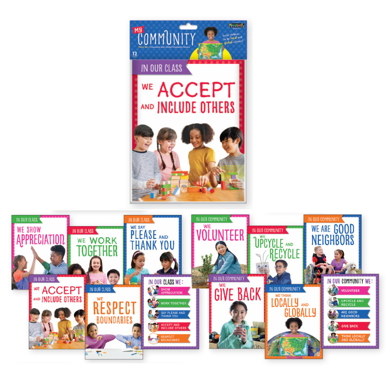 We Are a Community Classroom Poster Sets, Grades PreK–1
